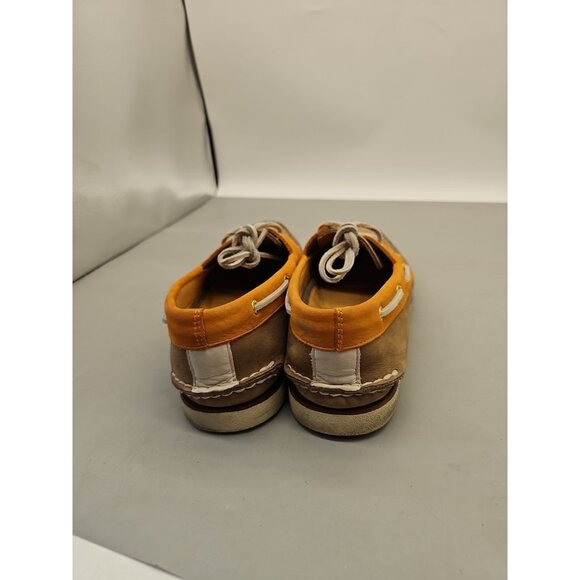 Sperry Gold Cup AO 2 Eye Boat Shoes Non Marking Tan Orange Mens Size 11.5 M - Picture 3 of 7